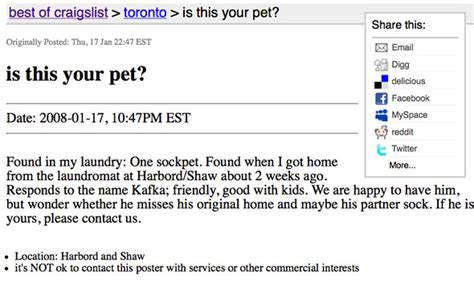 <strong>Craigslist</strong> is a beacon for those looking to get rid of their old stuff and some of it's pretty bizarre. . Craigslist in toronto